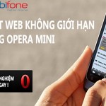 Các đăng ký gói 3G Opera Mini của Mobifone