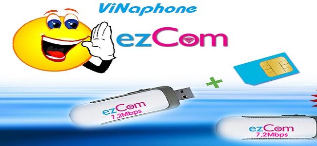 Đăng ký gói cước 3G EZCom của Vinaphone