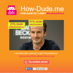 Website phần mềm đo độ đẹp trai How-dude.me gây sốt