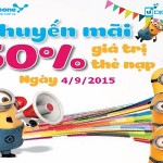 vinaphone km 50 ngay 4.9.2015