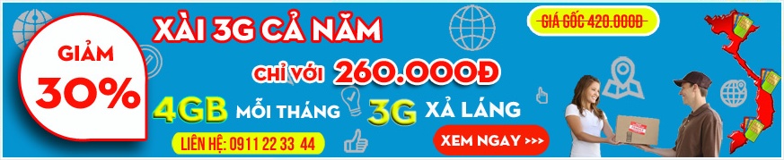 Khuyến mãi sim 3G