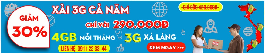 Khuyến mãi sim 3G