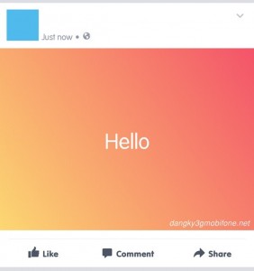 Hướng dẫn cách đăng Status có màu nền trên Facebook