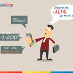 Mobifone khuyến mãi 50% giá trị thẻ nạp ngày 1/1/2017