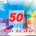 Mobifone khuyến mãi 50% giá trị thẻ nạp ngày 9/6