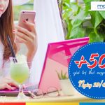 Mobifone khuyến mãi trực tuyến: Tặng 50% giá trị thẻ nạp ngày 29/6/2016