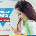 Mobifone khuyến mãi 50% thẻ nạp ngày 11/8/2017