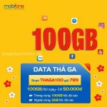 Tận hưởng ưu đãi hơn 100GB data mỗi tháng với gói THAGA100 mạng Mobifone