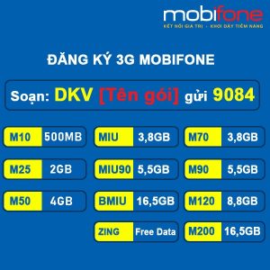 Bảng giá các gói cước 3G Mobifone theo ngày, tháng mới 2021