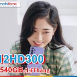 Hướng dẫn đăng ký gói 12HD300 Mobifone nhận ngay 504GB sài nguyên năm