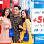 Mobifone khuyến mãi 50% giá trị thẻ nạp ngày 14/7/2017