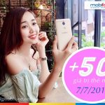 Mobifone khuyến mãi 50% thẻ nạp ngày 7/7/2017 với 2 chương trình cùng lúc